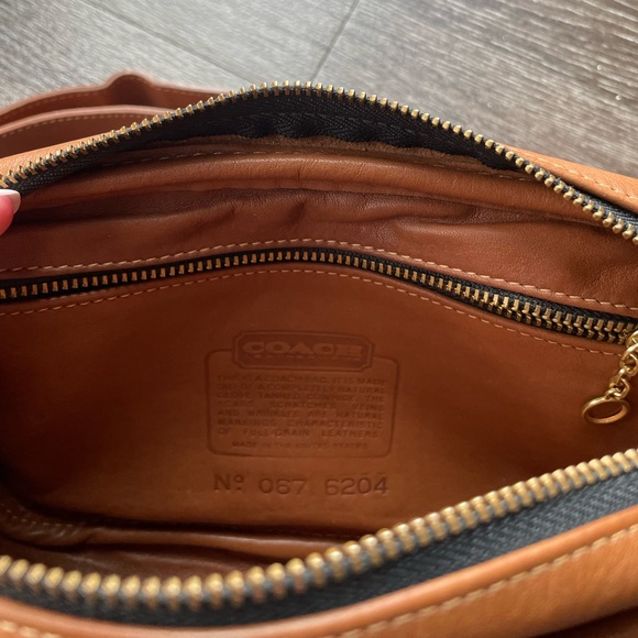 RARE Vintage Coach Pocket Waist Pack Belt Bag Fanny Pack XS/S English Tan EUC - Picture 12 of 15